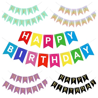 50% off Happy Birthday Banners!